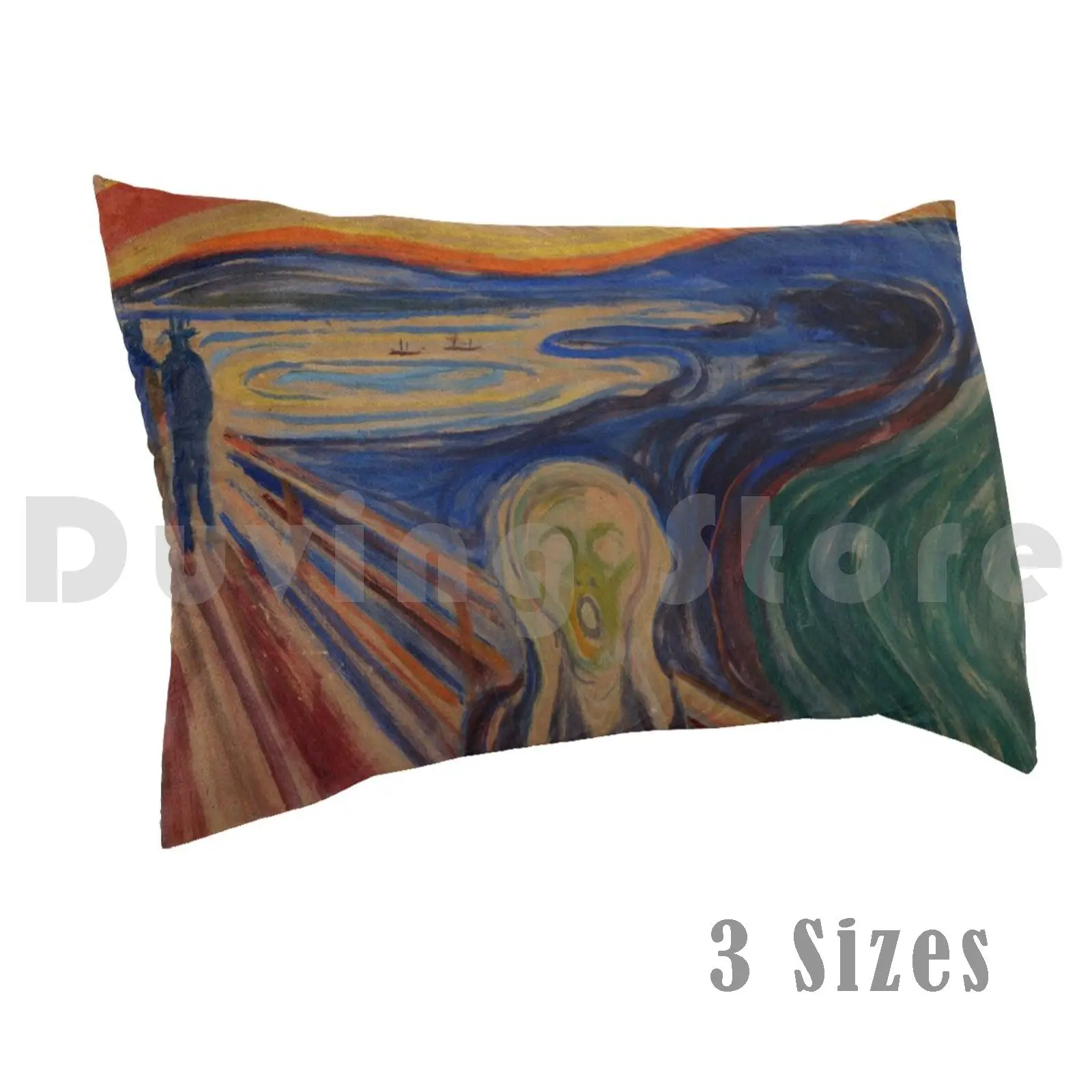 Edvard Munch-The Scream Pillow Case Printed 50x75 Edvard Munch Munch Expressionism Oil Tempera Pastel