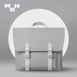 MAH Original PU Cambridge Bag Solid Color Backpack Women College Student Lightweight Backpack Japanese Style Simple Schoolbag