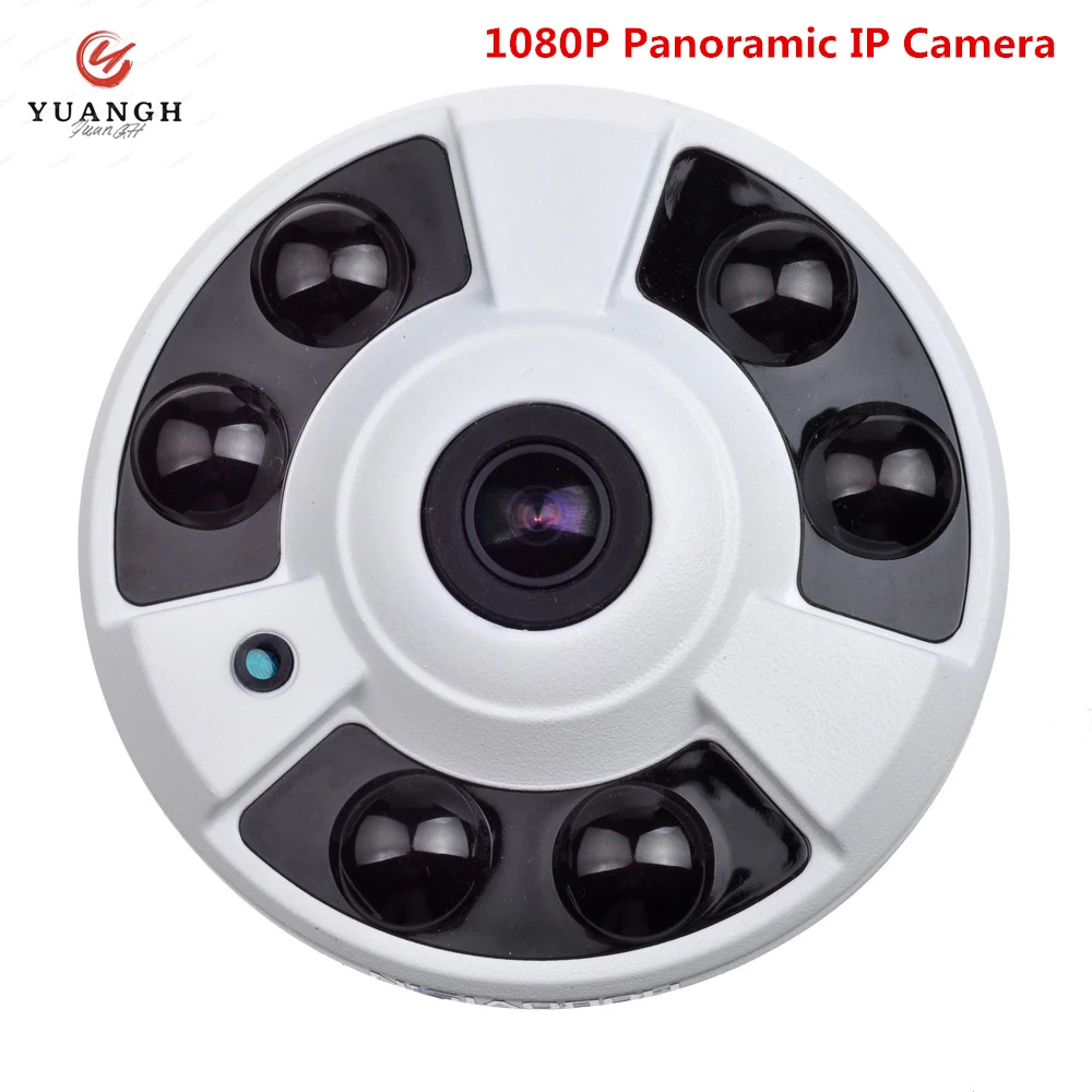 

1080P HD CCTV IP Camera 180 Degree 360 Degree Lens IR Night Vision Dome Indoor Security Home Camera Xmeye APP