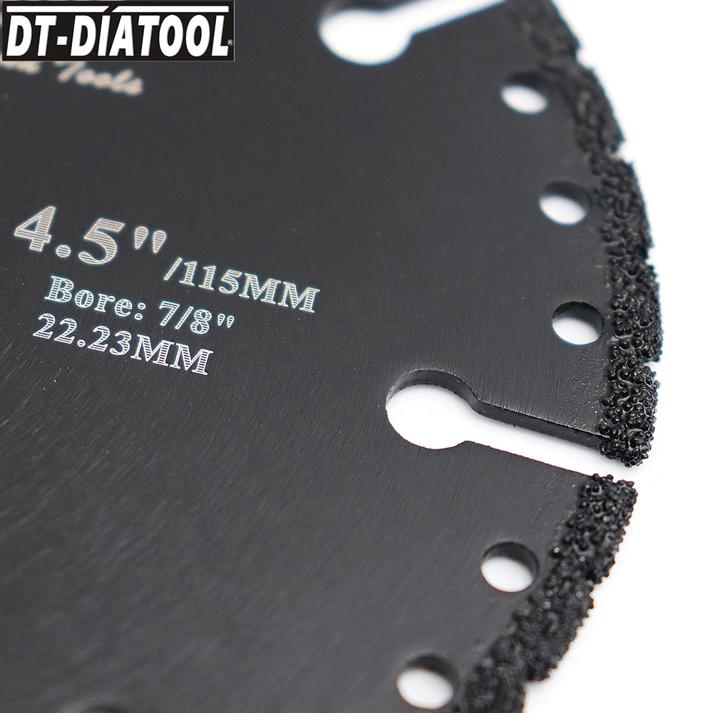 DT-DIATOOL 1pc 115mm/4.5 "Diamond Multi Purpose Cutting Disc Sloop Zaagblad Voor Staal Versterkte Beton gietijzeren Wapening