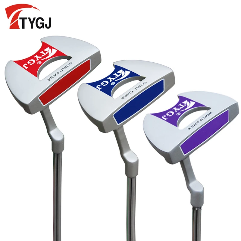 TTYGJ Unisex Driving Golf Men's Club Blue/Purple Putter with Sight Large Grip Women's Golf Semi-Colo Club High Strike Stability