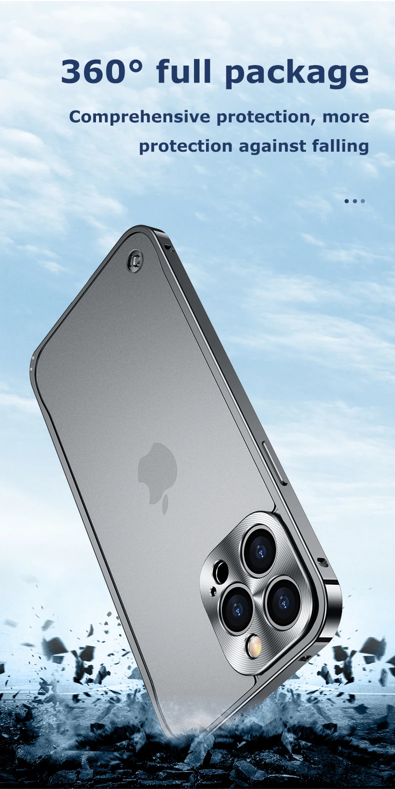 Metal Phone Case For IPhone 12 13 14 15 16 17 Pro Max Cover 16Plus Magnetic Aluminum Frame Phone Shell For IPHON 16 17 Pro Max