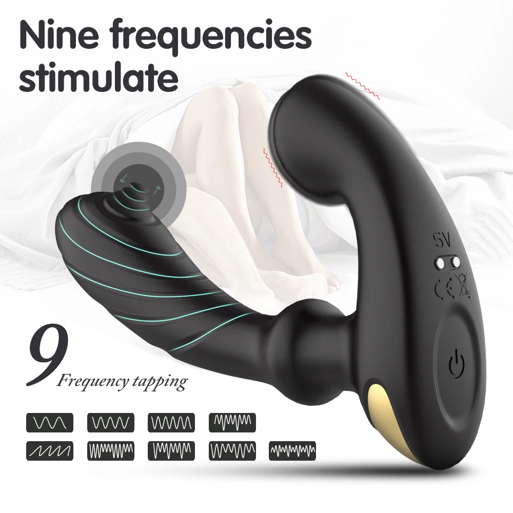 9 Frequency Male Prostate Massager Vibrator Anal Butt Plug Remote Control Vibrators Enhance Sexual Pleasure Sex Toys for Women