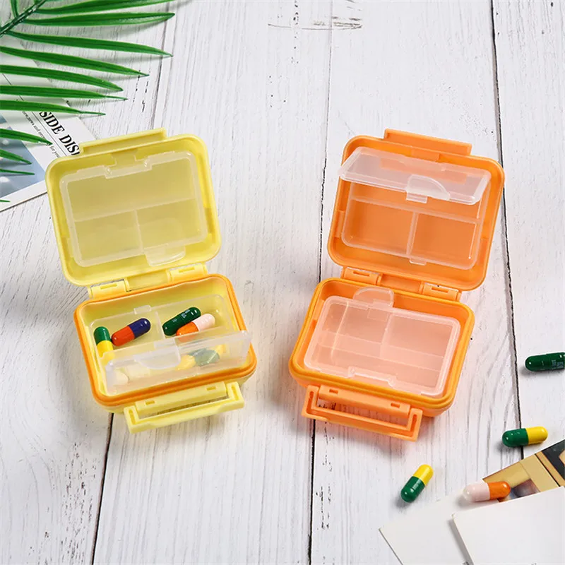 Mini Pill Box 7 Grids Medicine Tablet Week Pill Case Container Organizer Health Care Drug Travel Divider Portable Personal Tool