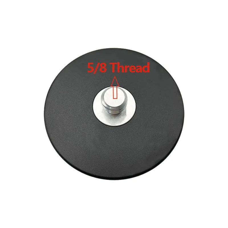 Black Fixed Type Three-Jaw Tribrach Adapter With 5/8