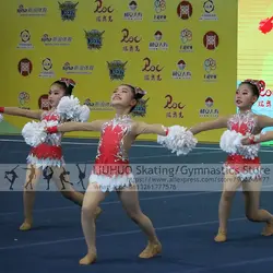 Artistic Leotards Gymnastics Competition Figure Skating Dress Child Clubs Aerobics Cheerleading Varsity Fancy Dress Uniform