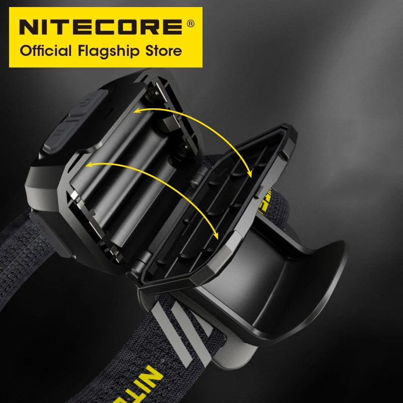 NITECORE-faro delantero NU35, lámpara de trabajo híbrida de larga duración, con múltiples luces, para senderismo, con batería AAA