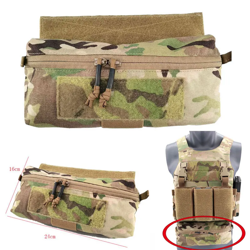 Tactical MK3 Chest Hanging Pouch Airsoft JPC AVS Hanging Mini Bag Gear Hunting Vest Abdominal Accessories Bag