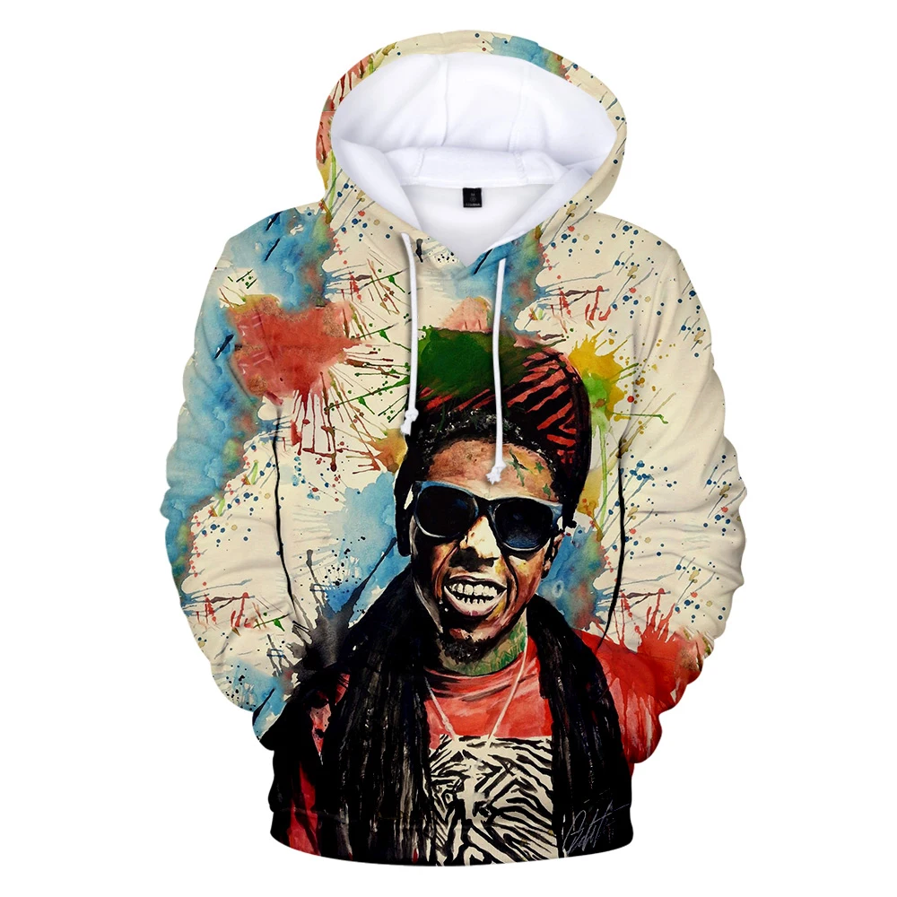 Popular Mode Hip Hop Lil Wayne 3D Hoodies Men Women Spring Autumn Sweatshirts Personality Rapper Lil Wayne Fashion Clothes