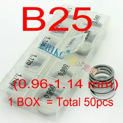ERIKC 50PCS Adjusting Shim B25 0.96mm-1.14mm Common Rail Injector Adjustment Shim B25 Gasket Washer for BOSCH