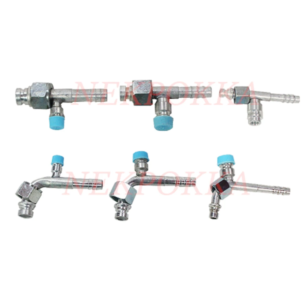 

Hose joint for automobile air conditioner,Air cooling joint,OR\R134 fitting with valve,Air cooling Fitting with valve