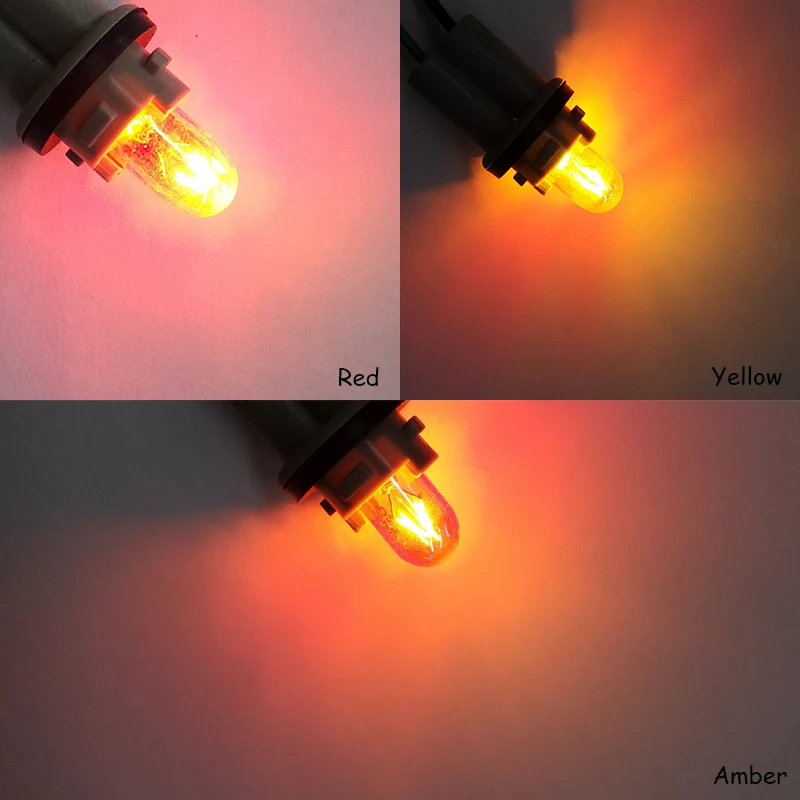 2X W5W 194 T10 12V5W Diadem Chrome Red Yellow Amber Turn signal Car brake light Halogen lamp bulb License Plate Lamp Dome Light