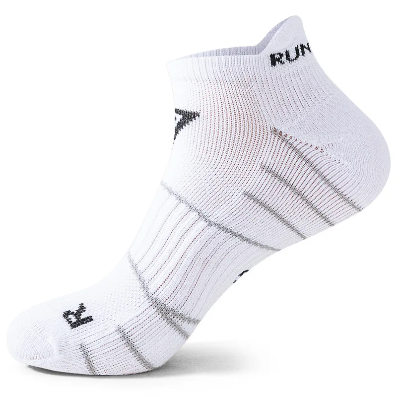 Chaussettes de sport coupe basse pour hommes, chaussettes de rinçage de course en plein air, document lumineux, athlétique, fitness, marathon,