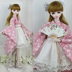 Blyth 1/6 figura bambola 1/4 1/3 scala BJD accessori per vestiti costume antico kimono giapponese yukata con gonna per BJD/SD C0366-B