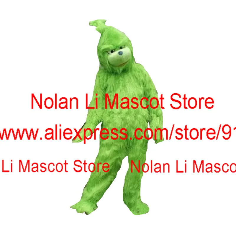 Animal Green Devil Genius Monster Mascot Costume Cartoon Anime Fancy Dress Party Features Christmas Halloween Show 1256