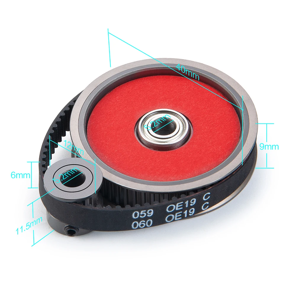 YEAHRUN 3,17/5,0mm Low Noise Belt Drive Getriebe Getriebe System Für 1/10 Axial SCX10 SCX10II 90046 RC Crawler Auto Teile