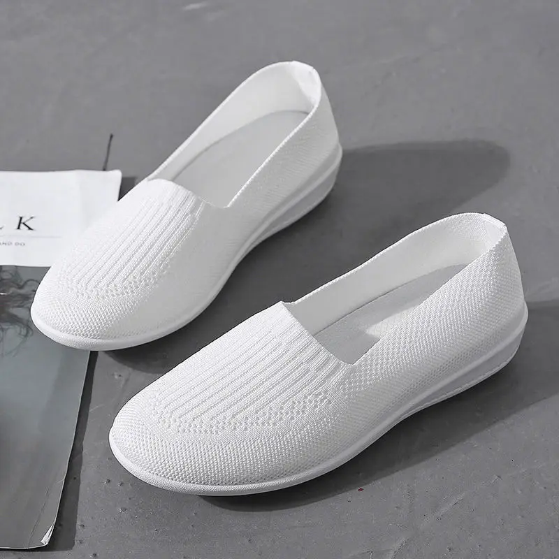Tenis Feminino Moccasins Sneakers Flat Shoes Women Slip on Sneakers Women Casual Breathable Mesh Big Size 2021 Fashion Zapatos