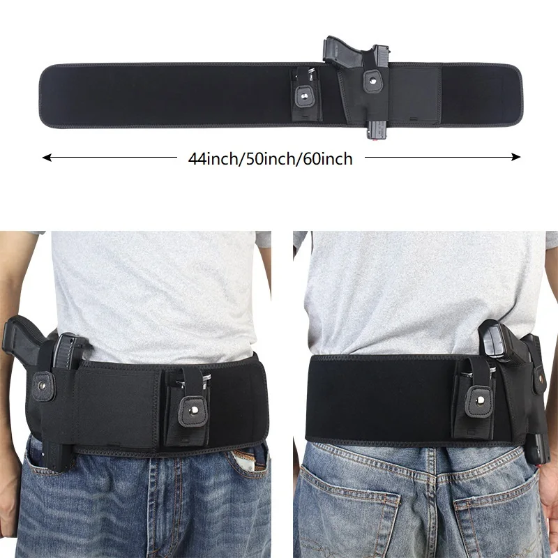 Tactical Belly Gun Holster Right Compatible with Smith and Wesson, Shield, Glock 19, 17, 42, 43, P238, Ruger Outdoor Hunting