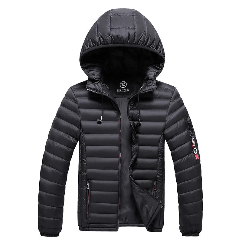 

Winter Bomber Jacket Men Warm Coat Jackets Mens Parkas Men's Coats Zipper Hooded Thick Jackets and Coats Padded Down Outerwear