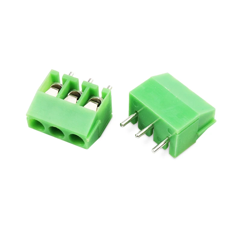 20 peças KF350-3.5 3.5mm passo 2/3 pinos emendáveis plug-in pcb conector do bloco terminal de parafuso kf350 300v 10a para cabo 24-18 awg