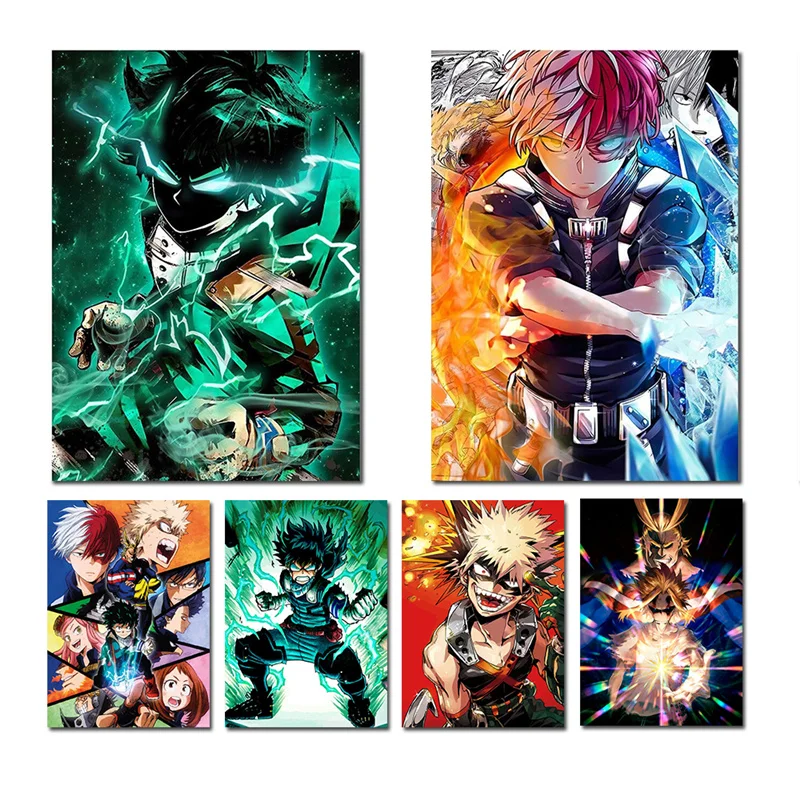 5D Diy Diamond Painting My Hero Academia Anime Bnha Deku Manga Poster Diamond Mosaic Embroidery Cross Stitch Art Home Decor Gift