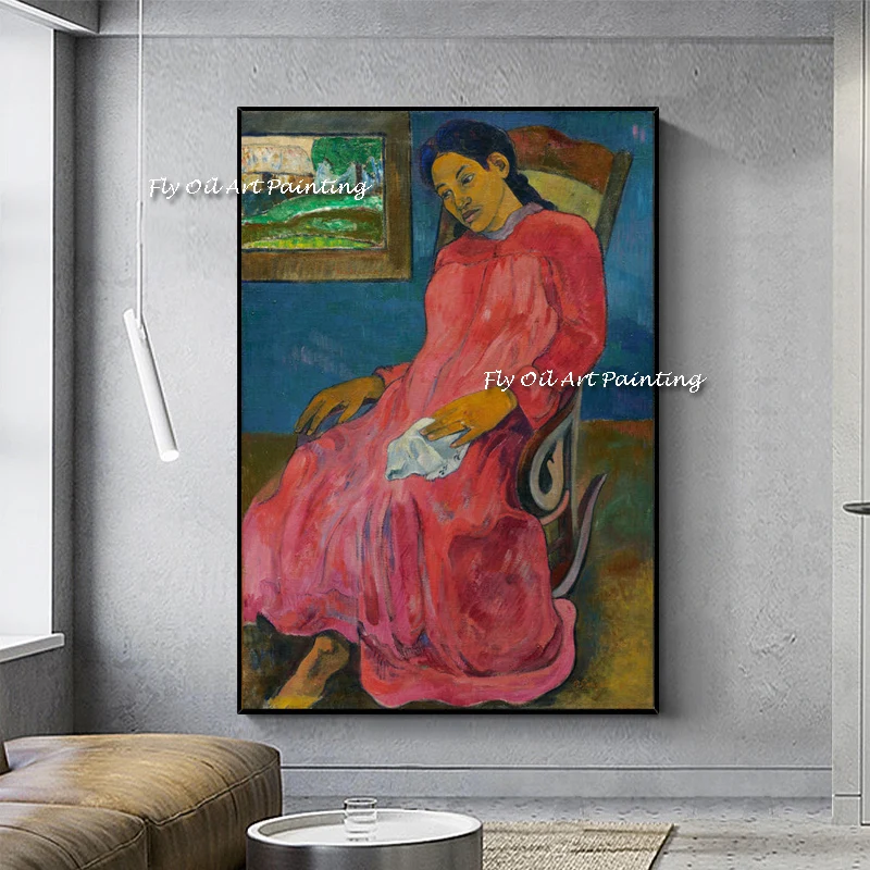 Hand painted Large Size Abstract Paul Gauguin Women Figure Oil Painting Canvas Paintings Art Wall Picture For Home Decoration