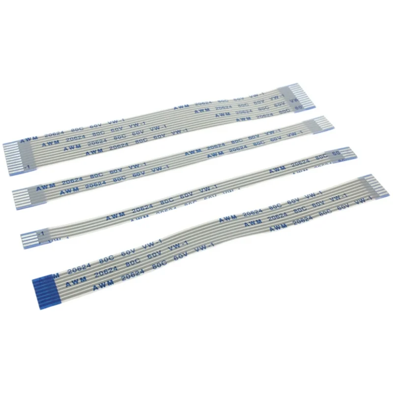 10PCS Flat flexible cable FFC FPC AWM 20624 80C 60V VW-1 FFC-0.5MM 1.0MM 4/5/6/8/10/12/14/16/18/20/24/26/30/32 Pin