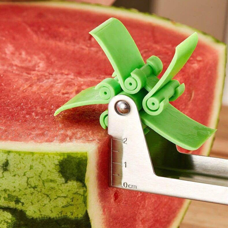 NEW Watermelon Slicer Cutter Tongs Fruit Melon Stainless Steel Watermelon Cut Refreshing Watermelon Cubes Kitchen Tools