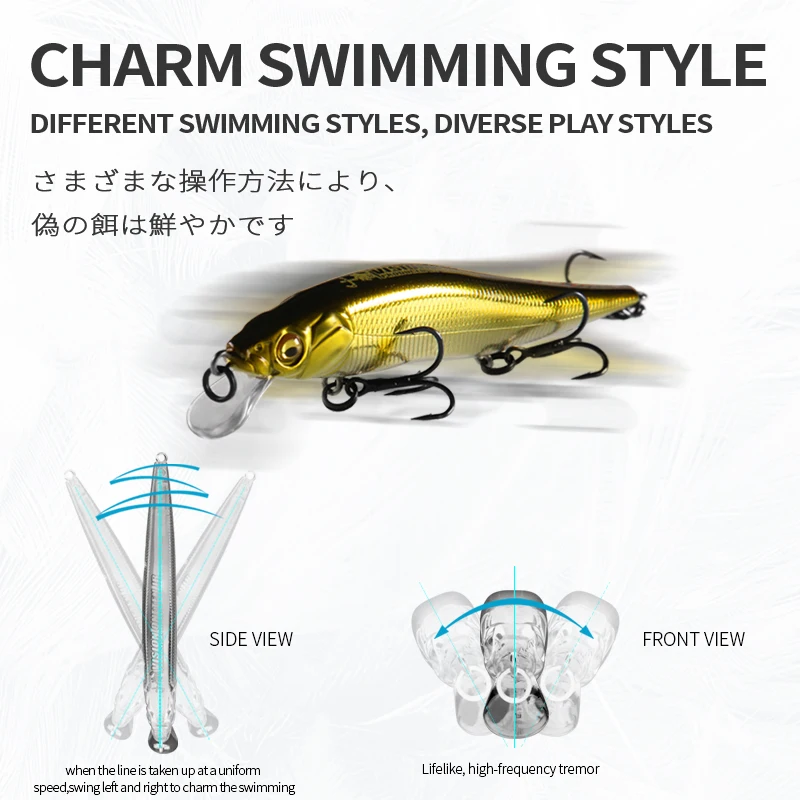 BEARKING 9.8cm 10g SP nurkowanie 2.1m profesjonalne Minnow Wobbler przynęty wędkarskie jakości jerkbaity sztuczna przynęta Predator tackles — zdjęcie 5