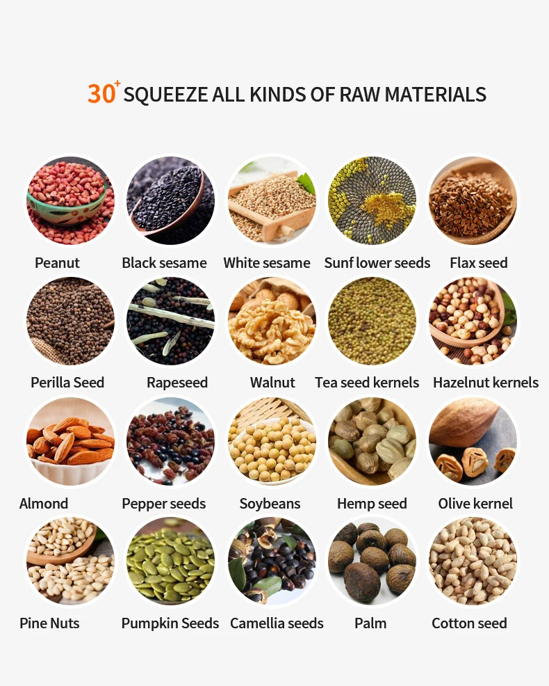 YTK النفط الصحافة التلقائي المنزلية بذور الكتان النفط النازع الفول السوداني النفط الصحافة آلة عصر الزيت على البارد 1500 واط (كحد أقصى)