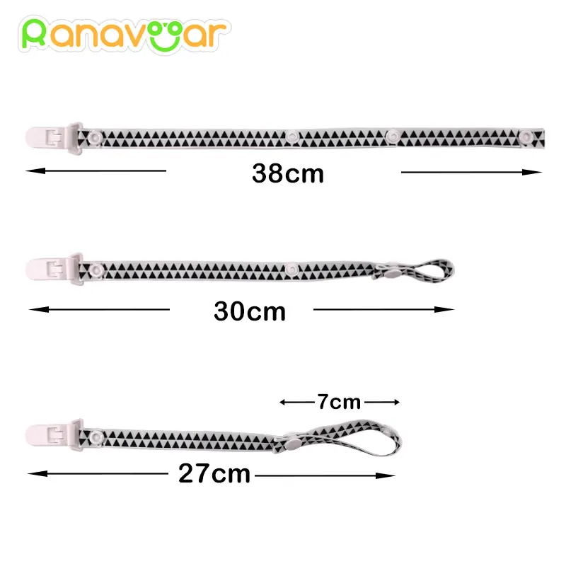 Adjustable Bayi Dot Kalung Mainan Pita Rantai Pemegang Chupetas Penenang Klip Tali Puting Pemegang Bayi Puting Aksesoris