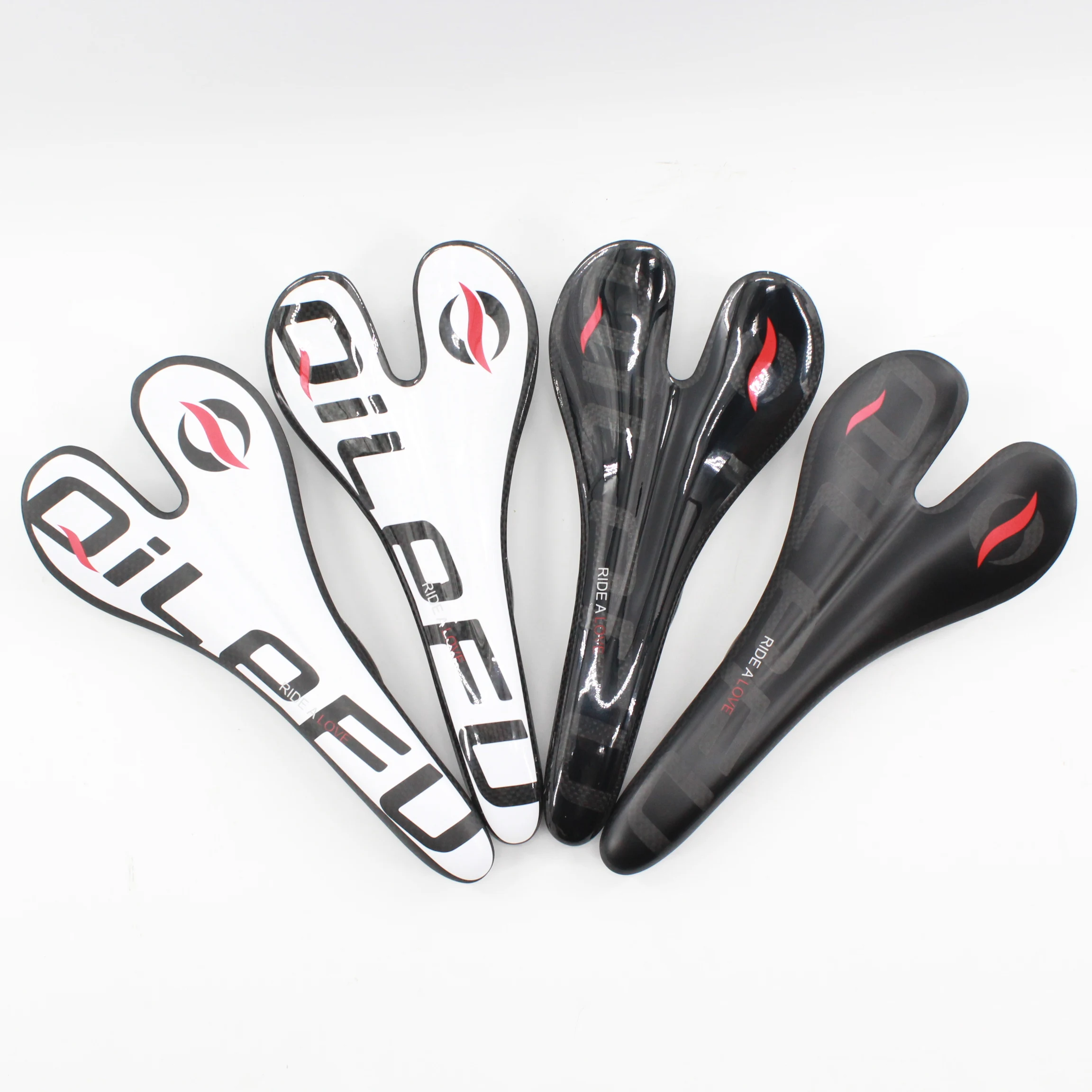 QILEFU-Mountain Bicycle Carbon Fiber Saddle Front Seat Gloss Matt Road Bike MTB Light Parts 3K Full Carbon New Light