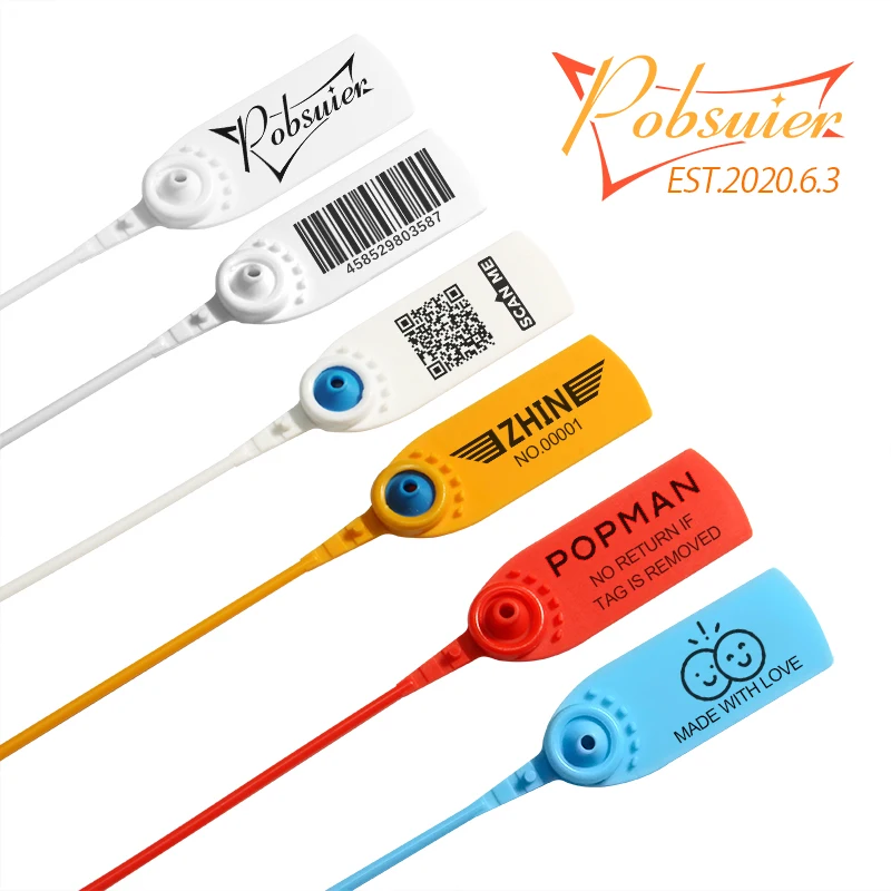 مكافحة سرقة الملابس شعار شنق العلامة تسميات ، البلاستيك ، المتاح ، الأختام الأمنية للملابس اللوجستية ، منتج مخصص ، 410 مللي متر ، 16.1 "، 100