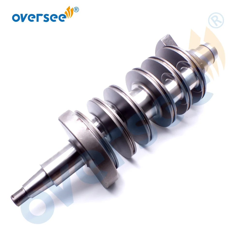 6E5-11411 Crankshaft For Yamaha Outboard Motor 2T V4 115 130 HP 6E5-11411-00 Small Taper 6E5-11411-01