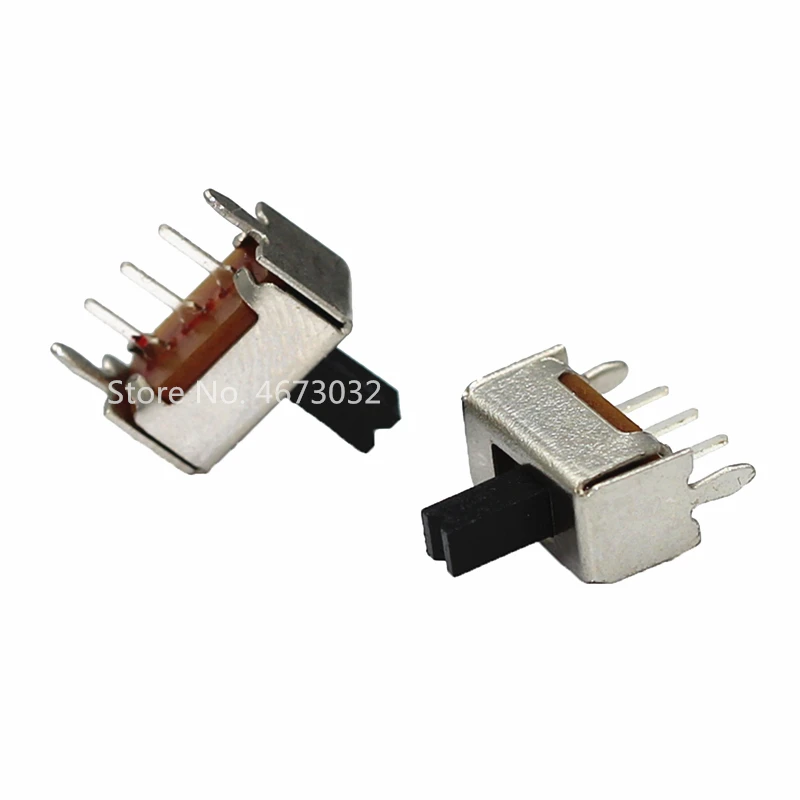 20 sztuk SS12D07 1P2T DIP 5PIN SPDT przełącznik dwupozycyjny długość uchwytu 4mm przełączniki suwakowe SS-12D07 ROHS