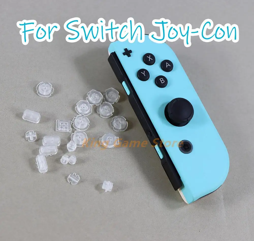 Кнопки пусковые прозрачные для Nintendo Switch NS Joy Con, 2 комплекта