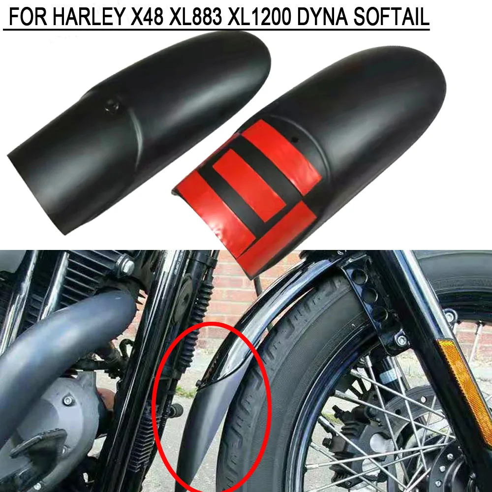 

NEW Motorcycle Front Fender Mudguard Fairing Black For Harley Dyna Softail