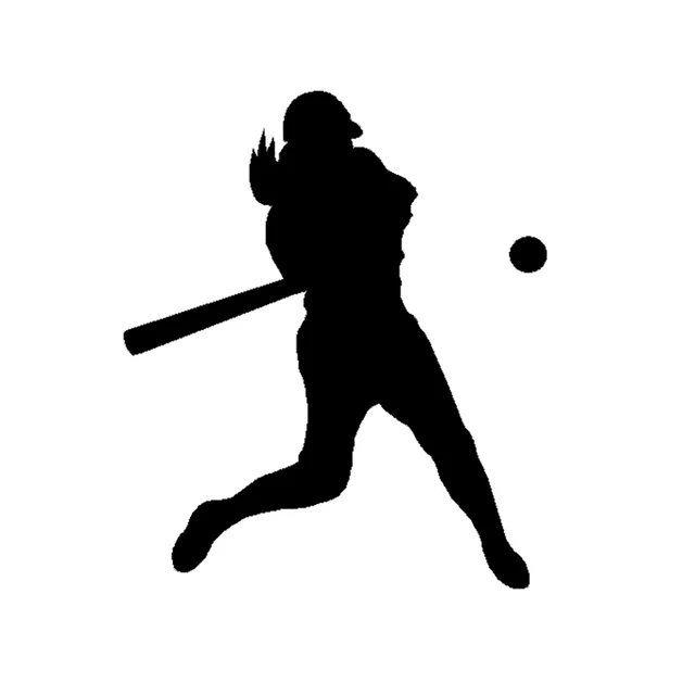 

12.3*14.5CM Interesting Baseball Car Sticker Accessories Bumper Window Vinyl Silhouette Sport