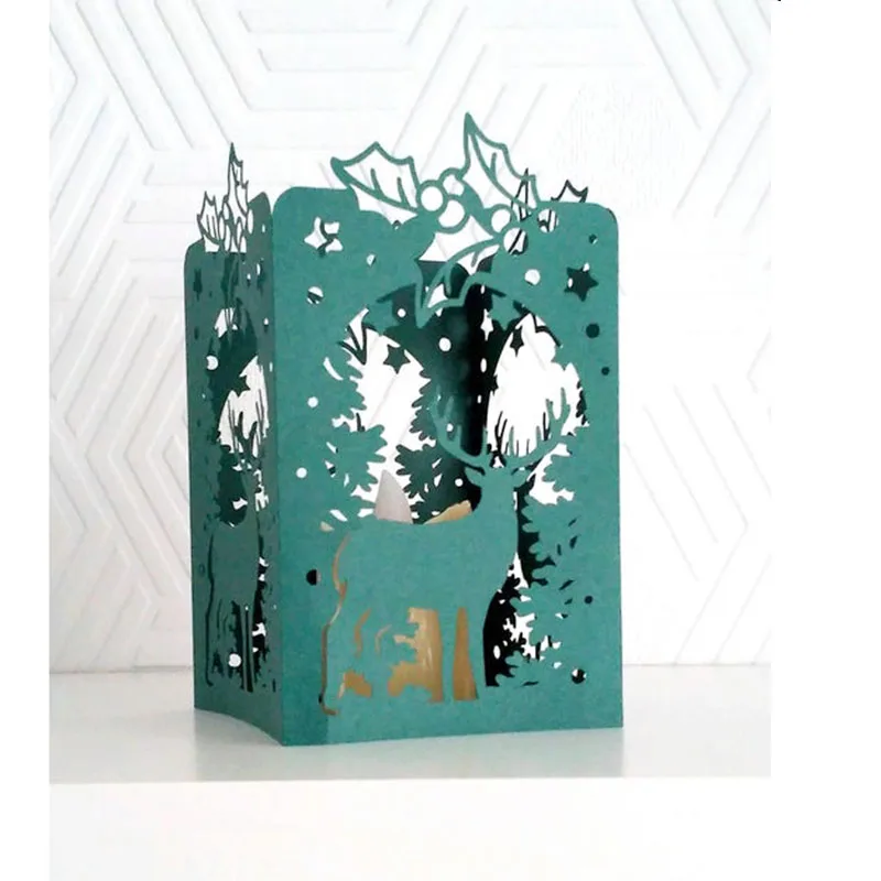 

Christmas deer Dies Metal Cutting Dies lantern Stencil for DIY Scrapbooking Embossing Paper CardsCrafts Die Cuts New 2020