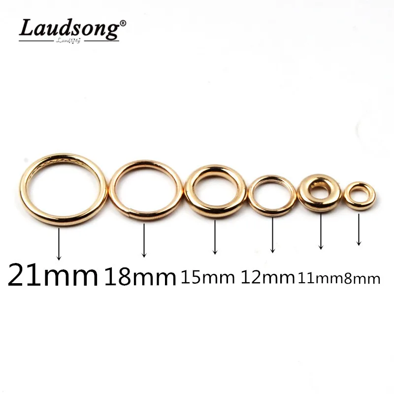 Gold Color Silver Color 8-21MM 50/100pcs Closed Jump Rings For DIY Jewelry Making Keychain Necklace Bracelet Tool Ring Connector