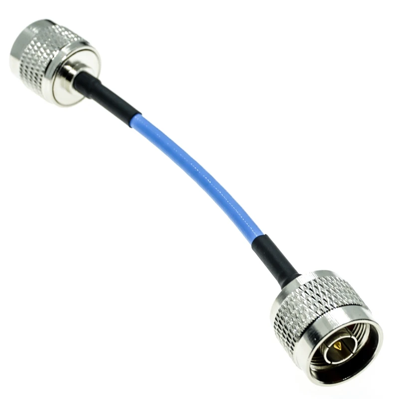 N type male to N male plug connector RG402 RG-402 Semi Flexible Coaxial RF Coax Cable 50ohm Blue