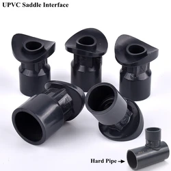 1pc 32~110 mm UPVC Saddle Interface Arc Generation Tee Saddle Joint Garden landscape Tube Connection Points Water Pipe Connector