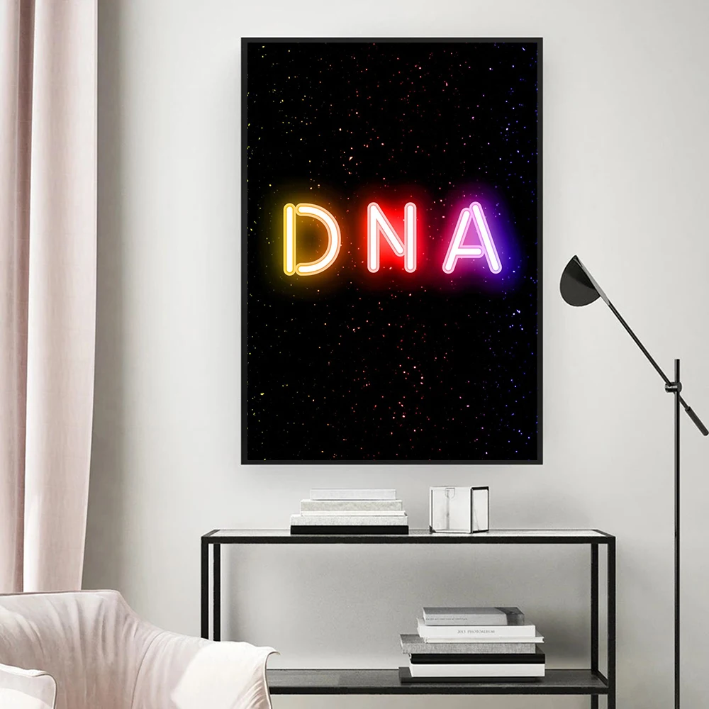 Modern Canvas Painting Nerve Cells DNA Poster and Prints Gene Science Wall Art Picture for Living Room Home Decor