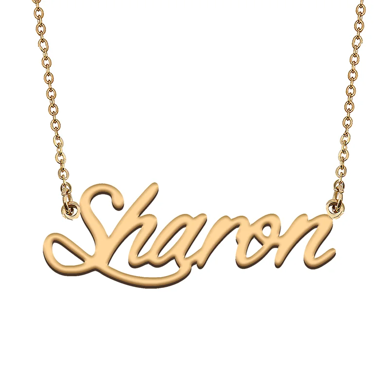 

Sharon Custom Name Necklace Customized Pendant Choker Personalized Jewelry Gift for Women Girls Friend Christmas Present