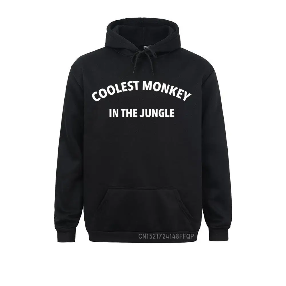 Coolest Monkey In The Jungle Mens Prevalent Pullover Pocket Cozy Sweatshirt Slim Fit Long Sleeve Men's Sweatshirts Hoodie