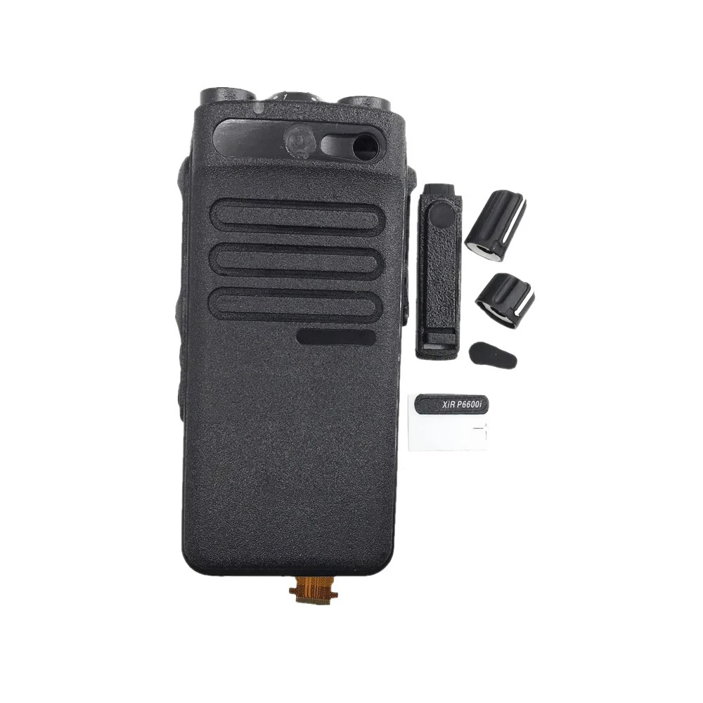 Front Shell Housing Case W/Horn Flex Ribbon Cable Knob Dust Cover For Motorola XiR P6600i DEP550e XPR3300e Radio Walkie Talkie