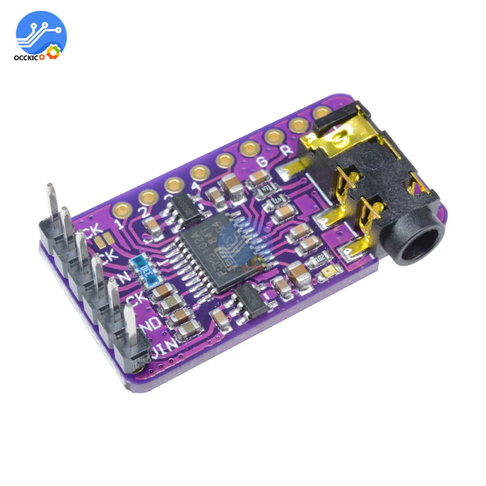 Modulo DAC del lettore dell'amplificatore della scheda Audio dell'altoparlante dell'interfaccia I2S del bordo del decodificatore PCM5102 GY-PCM5102