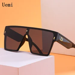 Lunettes de soleil UV400 carrées pour femmes et hommes, monture surdimensionnée, marque de luxe, vente en gros, nouvelle mode 2021