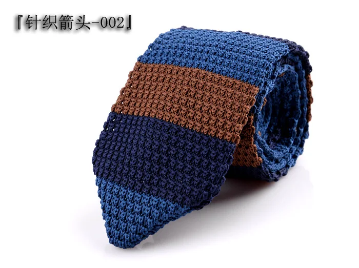 6CM Knitted Ties For Men Arrow Tie Knit Knitted Skinny Knitted Necktie Slim Gravatas Mens Wool Striped Ties Knitting