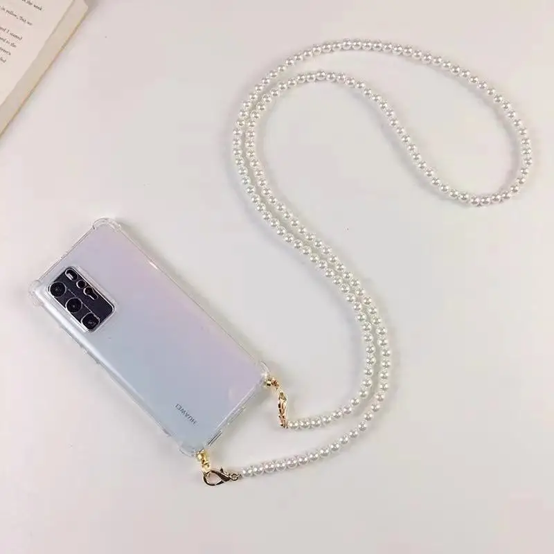 For Oneplus 11 12 10T 1+9 8 7 Pro 1+6 5 5T 6T 7T 8T 9R RT 10R 11R 12R Ace 2 3 2V 3V Luxury Pearl Crossbody Necklace Lanyard Case